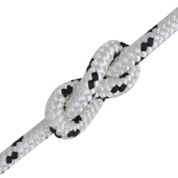 vidaXL Flechtleine Bootsseil Polyester 12 mm 250 m Weiß