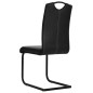 Freischwinger 4 Stk. Schwarz Kunstleder Freischwinger 4 Stk. Schwarz Kunstleder
