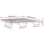 vidaXL Palettenbett Weiß 120x190 cm Massivholz Kiefer vidaXL Palettenbett Weiß 120x190 cm Massivholz Kiefer