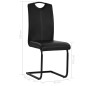 Freischwinger 4 Stk. Schwarz Kunstleder Freischwinger 4 Stk. Schwarz Kunstleder