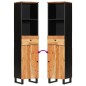 vidaXL Badschrank 38x33x160 cm Massivholz Akazie vidaXL Badschrank 38x33x160 cm Massivholz Akazie