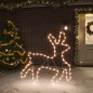 vidaXL LED-Silhouette Rentier 72 LEDs Warmweiß 57x55x4,5 cm vidaXL LED-Silhouette Rentier 72 LEDs Warmweiß 57x55x4,5 cm