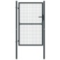 vidaXL Mesh-Gartentor Verzinkter Stahl 100 x 250 cm Grau vidaXL Mesh-Gartentor Verzinkter Stahl 100 x 250 cm Grau
