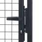 vidaXL Mesh-Gartentor Verzinkter Stahl 100 x 250 cm Grau vidaXL Mesh-Gartentor Verzinkter Stahl 100 x 250 cm Grau