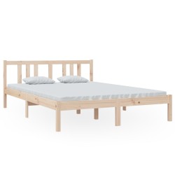 vidaXL Massivholzbett 140x200 cm