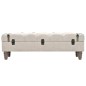 Aufbewahrungsbank Massivholz und Stahl 111 x 34 x 37 cm Aufbewahrungsbank Massivholz und Stahl 111 x 34 x 37 cm