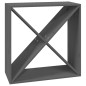 vidaXL Weinregal Grau 62x25x62 cm Massivholz Kiefer vidaXL Weinregal Grau 62x25x62 cm Massivholz Kiefer