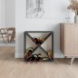 vidaXL Weinregal Grau 62x25x62 cm Massivholz Kiefer vidaXL Weinregal Grau 62x25x62 cm Massivholz Kiefer