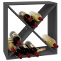 vidaXL Weinregal Grau 62x25x62 cm Massivholz Kiefer vidaXL Weinregal Grau 62x25x62 cm Massivholz Kiefer