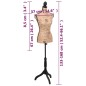 Damenbüste Schneiderpuppe Büste Torso Angezogen Mannequin Jute Damenbüste Schneiderpuppe Büste Torso Angezogen Mannequin Jute
