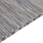 vidaXL Outdoor-Teppich Flachgewebe 80x150 cm Braun und Blau vidaXL Outdoor-Teppich Flachgewebe 80x150 cm Braun und Blau