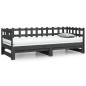 vidaXL Tagesbett Ausziehbar Grau 2x(90x200) cm Massivholz Kiefer vidaXL Tagesbett Ausziehbar Grau 2x(90x200) cm Massivholz Kiefer