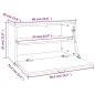 vidaXL Wandschrank Honigbraun 60x30x35 cm Massivholz Kiefer vidaXL Wandschrank Honigbraun 60x30x35 cm Massivholz Kiefer