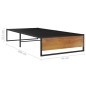 vidaXL Bettgestell Schwarz Metall 90x200 cm vidaXL Bettgestell Schwarz Metall 90x200 cm