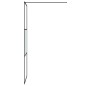 vidaXL Duschwand für Begehbare Dusche Schwarz 80x195 cm Halbmatt ESG vidaXL Duschwand für Begehbare Dusche Schwarz 80x195 cm Halbmatt ESG