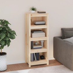 vidaXL Bücherregal 50x35x125,5 cm Massivholz Kiefer