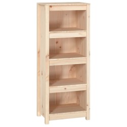 vidaXL Bücherregal 50x35x125,5 cm Massivholz Kiefer