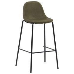 Barhocker 2 Stk. Braun Stoff