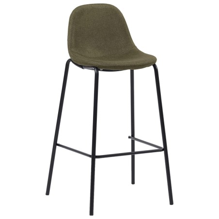 Barhocker 2 Stk. Braun Stoff