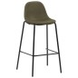 Barhocker 2 Stk. Braun Stoff Barhocker 2 Stk. Braun Stoff