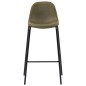 Barhocker 2 Stk. Braun Stoff Barhocker 2 Stk. Braun Stoff