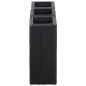 vidaXL Garten-Hochbeete 3-tlg. Poly Rattan Schwarz vidaXL Garten-Hochbeete 3-tlg. Poly Rattan Schwarz