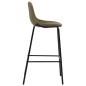 Barhocker 2 Stk. Braun Stoff Barhocker 2 Stk. Braun Stoff