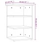vidaXL Beistellregal Hochglanz-Weiß 35x35x55 cm Holzwerkstoff vidaXL Beistellregal Hochglanz-Weiß 35x35x55 cm Holzwerkstoff