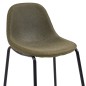 Barhocker 2 Stk. Braun Stoff Barhocker 2 Stk. Braun Stoff
