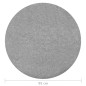 vidaXL Kunstrasen mit Noppen Durchm. 95 cm Grau Rund vidaXL Kunstrasen mit Noppen Durchm. 95 cm Grau Rund