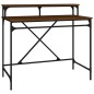 vidaXL Schreibtisch Braun Eichen-Optik 100x50x90cm Holzwerkstoff Eisen vidaXL Schreibtisch Braun Eichen-Optik 100x50x90cm Holzwerkstoff Eisen