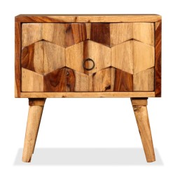 Nachttisch mit 1 Schublade Massivholz
