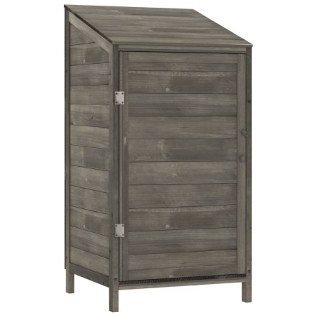 vidaXL Geräteschuppen Anthrazit 55x52x112 cm Massivholz Tanne