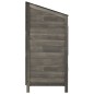 vidaXL Geräteschuppen Anthrazit 55x52x112 cm Massivholz Tanne vidaXL Geräteschuppen Anthrazit 55x52x112 cm Massivholz Tanne