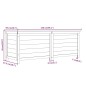 vidaXL Outdoor-Kissenbox Braun 150x50x56 cm Massivholz Tanne vidaXL Outdoor-Kissenbox Braun 150x50x56 cm Massivholz Tanne