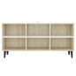 vidaXL TV-Schrank mit Metallbeinen Weiß Sonoma-Eiche 103,5x30x50 cm vidaXL TV-Schrank mit Metallbeinen Weiß Sonoma-Eiche 103,5x30x50 cm
