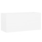vidaXL Waschbeckenunterschrank Weiß 100x38,5x45 cm Holzwerkstoff vidaXL Waschbeckenunterschrank Weiß 100x38,5x45 cm Holzwerkstoff