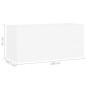 vidaXL Waschbeckenunterschrank Weiß 100x38,5x45 cm Holzwerkstoff vidaXL Waschbeckenunterschrank Weiß 100x38,5x45 cm Holzwerkstoff