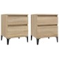 vidaXL Nachttische 2 Stk. Sonoma-Eiche 40x35x50 cm vidaXL Nachttische 2 Stk. Sonoma-Eiche 40x35x50 cm