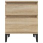 vidaXL Nachttische 2 Stk. Sonoma-Eiche 40x35x50 cm vidaXL Nachttische 2 Stk. Sonoma-Eiche 40x35x50 cm