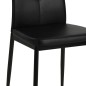Esszimmerstühle 4 Stk. Schwarz Kunstleder Esszimmerstühle 4 Stk. Schwarz Kunstleder