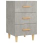 vidaXL Nachttisch Betongrau 40x40x66 cm Holzwerkstoff vidaXL Nachttisch Betongrau 40x40x66 cm Holzwerkstoff