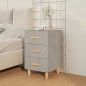 vidaXL Nachttisch Betongrau 40x40x66 cm Holzwerkstoff vidaXL Nachttisch Betongrau 40x40x66 cm Holzwerkstoff
