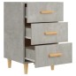 vidaXL Nachttisch Betongrau 40x40x66 cm Holzwerkstoff vidaXL Nachttisch Betongrau 40x40x66 cm Holzwerkstoff