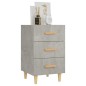 vidaXL Nachttisch Betongrau 40x40x66 cm Holzwerkstoff vidaXL Nachttisch Betongrau 40x40x66 cm Holzwerkstoff