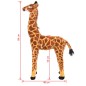 vidaXL Plüschtier Giraffe Stehend Plüsch Braun und Gelb XXL vidaXL Plüschtier Giraffe Stehend Plüsch Braun und Gelb XXL