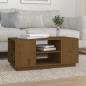 vidaXL Couchtisch Honigbraun 90x49x40,5 cm Massivholz Kiefer vidaXL Couchtisch Honigbraun 90x49x40,5 cm Massivholz Kiefer