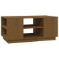 vidaXL Couchtisch Honigbraun 90x49x40,5 cm Massivholz Kiefer vidaXL Couchtisch Honigbraun 90x49x40,5 cm Massivholz Kiefer