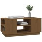 vidaXL Couchtisch Honigbraun 90x49x40,5 cm Massivholz Kiefer vidaXL Couchtisch Honigbraun 90x49x40,5 cm Massivholz Kiefer