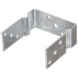 vidaXL Pfostenträger 6 Stk. Silbern 14×6×15 cm Verzinkter Stahl